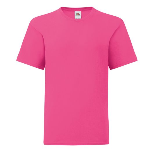 Fruit Of The Loom Kid's Iconic 150 Tee Fuchsia