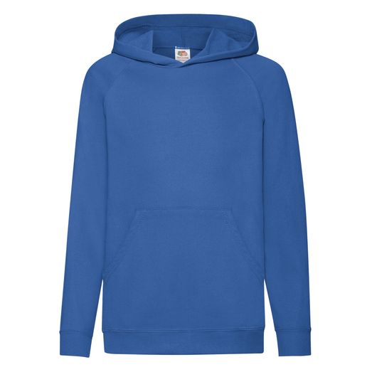 Fruit Of The Loom Kid's Lightweight Hooded Sweat Royal