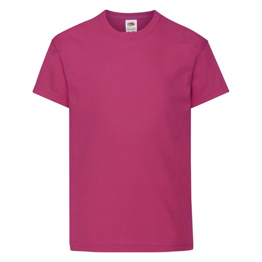 Fruit Of The Loom Kid's Original T Fuchsia