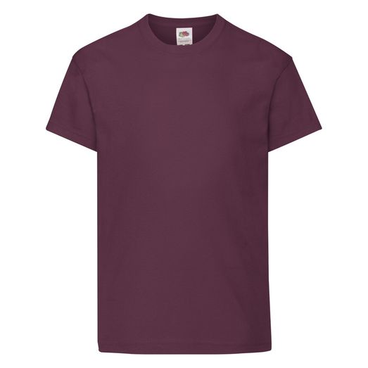 Fruit Of The Loom Kid's Original T Burgundy