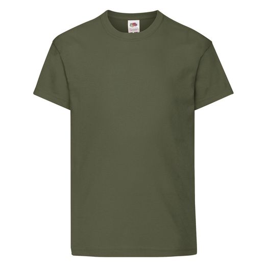 Fruit Of The Loom Kid's Original T Classic Olive