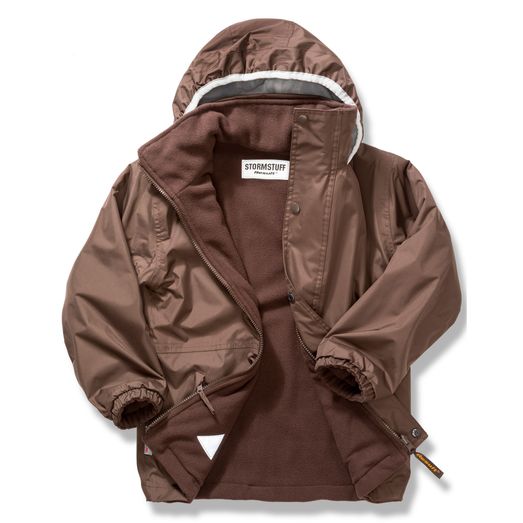 Result Kid's Reversible StormDri 4000 Fleece Jacket Brown