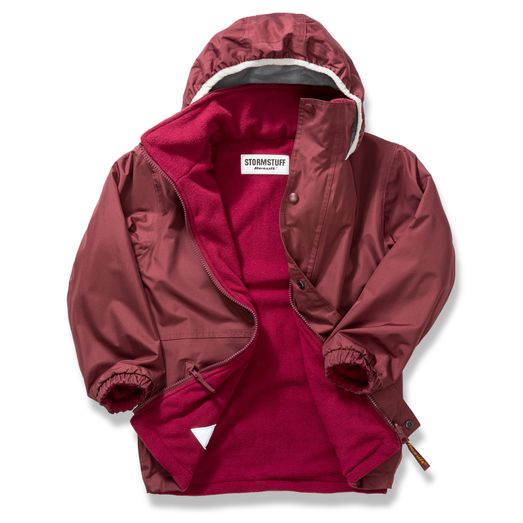 Result Kid's Reversible StormDri 4000 Fleece Jacket Burgundy/Burgundy