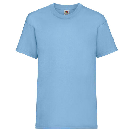 Fruit Of The Loom Kid's Valueweight T-Shirt Sky Blue
