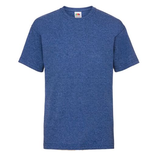 Fruit Of The Loom Kid's Valueweight T-Shirt Retro Heather Royal