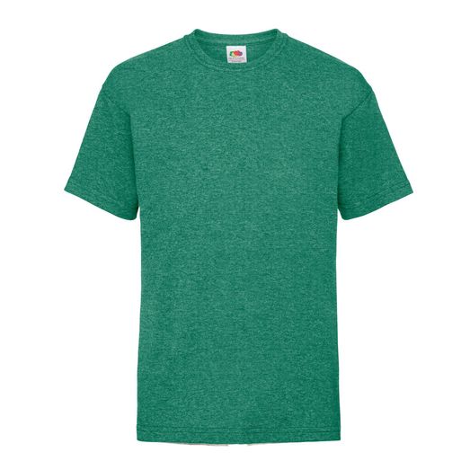 Fruit Of The Loom Kid's Valueweight T-Shirt Retro Heather Green