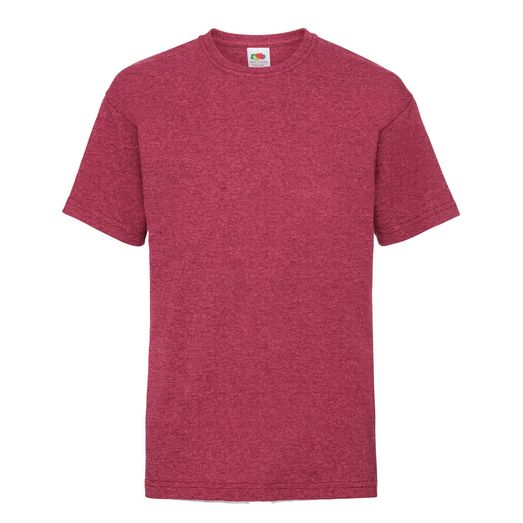Fruit Of The Loom Kid's Valueweight T-Shirt Vintage Heather Red