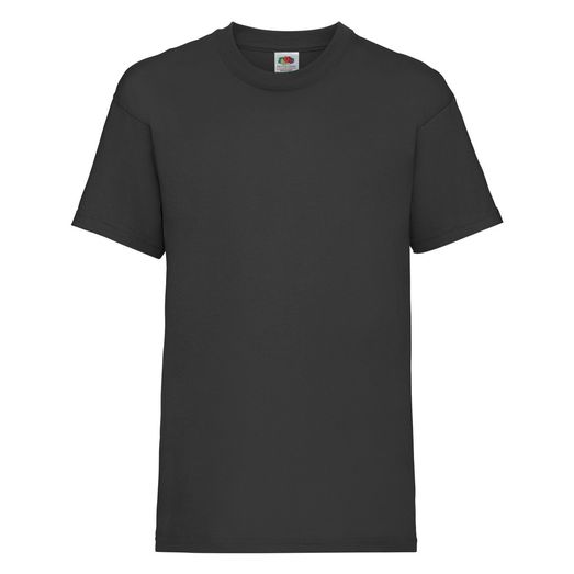 Fruit Of The Loom Kid's Valueweight T-Shirt Black
