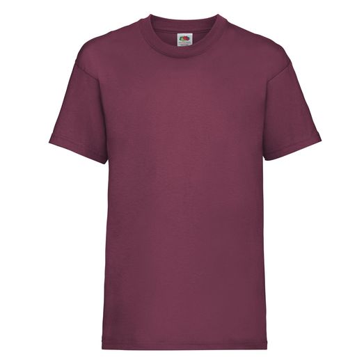 Fruit Of The Loom Kid's Valueweight T-Shirt Burgundy