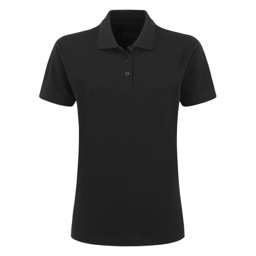 Ultimate Clothing Company Ladies' 50/50 220gsm Pique Polo Black