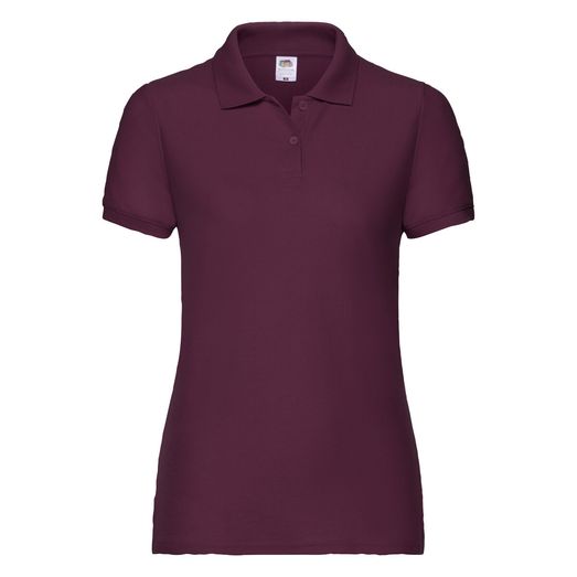 Fruit Of The Loom Ladies' 65/35 Polo Burgundy