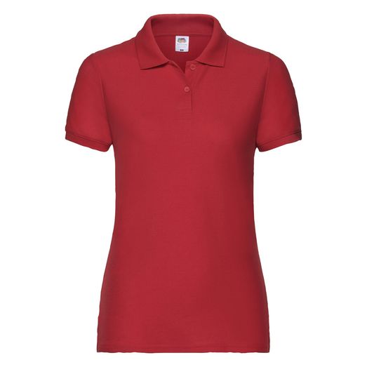 Fruit Of The Loom Ladies' 65/35 Polo Red