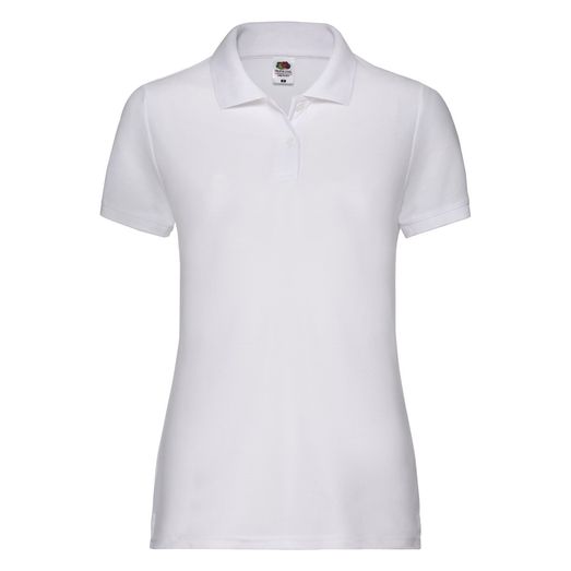 Fruit Of The Loom Ladies' 65/35 Polo White