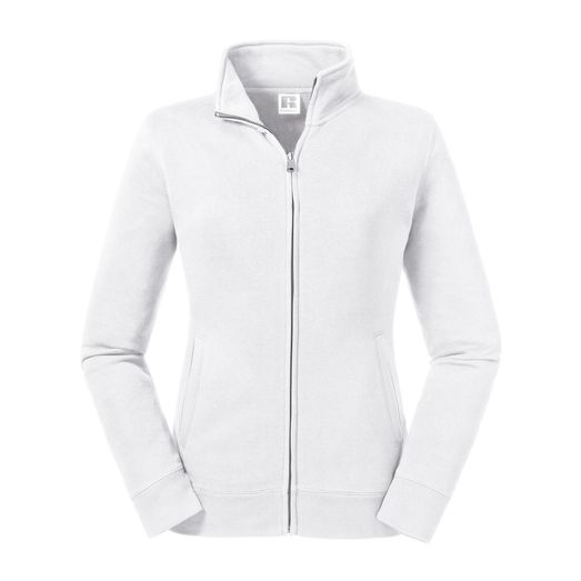 Russell Ladies' Authentic Sweat Jacket White