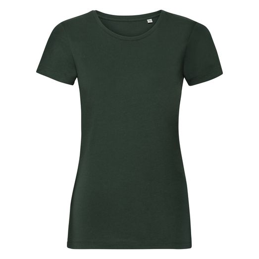 Russell Pure Organic Ladies' Authentic Tee Pure Organic Bottle Green