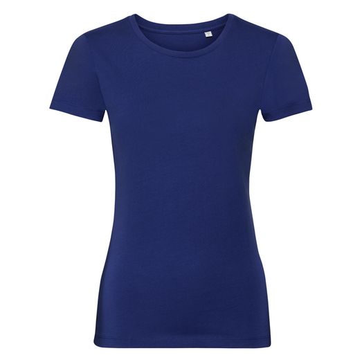 Russell Pure Organic Ladies' Authentic Tee Pure Organic Bright Royal