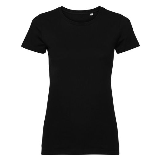 Russell Pure Organic Ladies' Authentic Tee Pure Organic Black