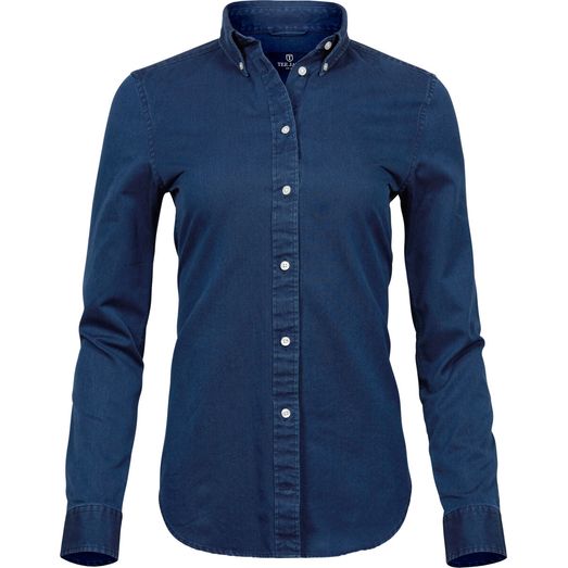 Tee Jays Ladies' Casual Twill Shirt Indigo