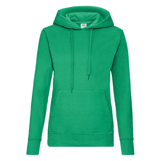 Fruit Of The Loom Ladies' Classic Hooded Sweat Kelly Green