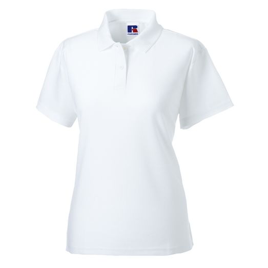 Russell Ladies' Classic Polycotton Polo White