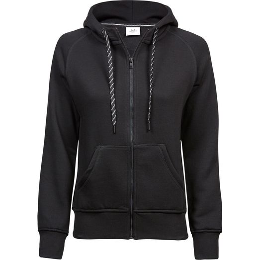 Tee Jays Ladies' Fashion Full Zip Hooded Sweat Black