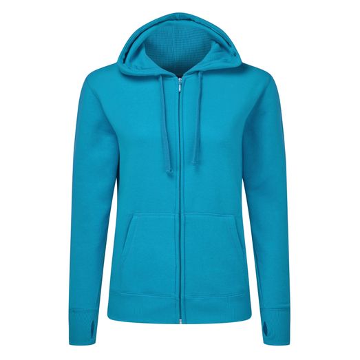 SG Ladies' Full Zip Urban Hoodie Turquoise