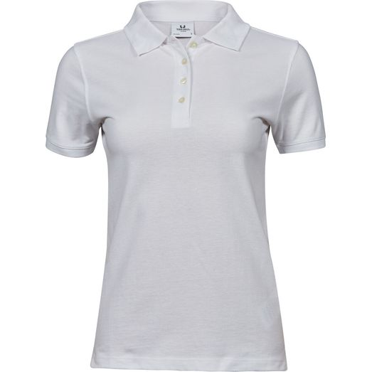 Tee Jays Ladies' Heavy Polo White