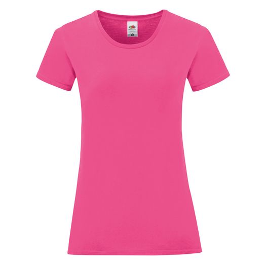 Fruit Of The Loom Ladies' Iconic 150 Tee Fuchsia
