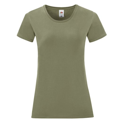 Fruit Of The Loom Ladies' Iconic 150 Tee Classic Olive Green