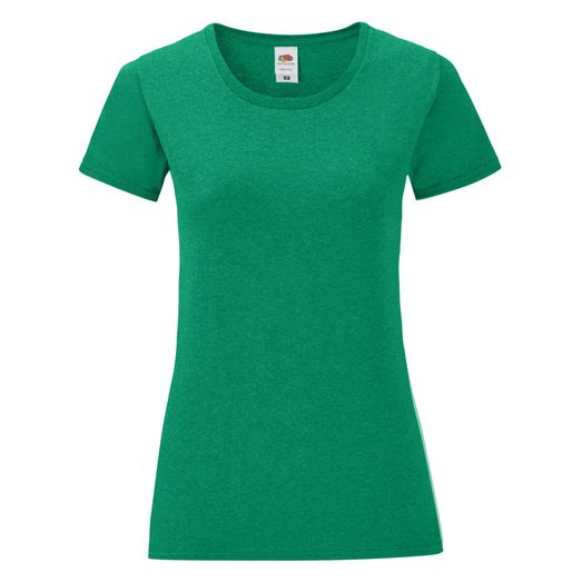 Fruit Of The Loom Ladies' Iconic 150 Tee Retro Heather Green