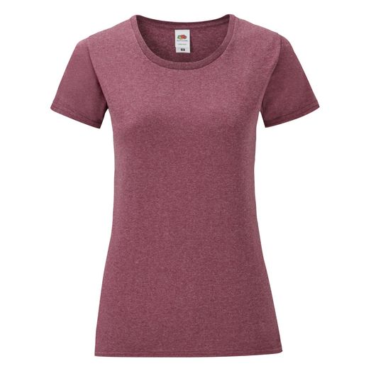 Fruit Of The Loom Ladies' Iconic 150 Tee Heather Burgundy