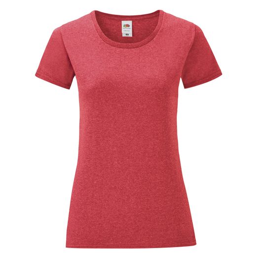 Fruit Of The Loom Ladies' Iconic 150 Tee Vintage Heather Red