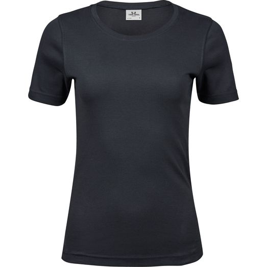 Tee Jays Ladies' Interlock Tee Dark Grey