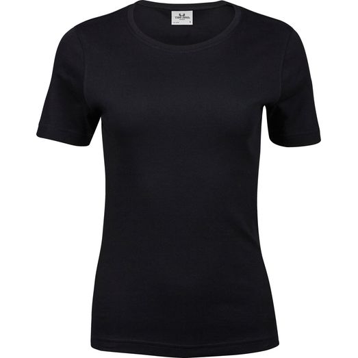 Tee Jays Ladies' Interlock Tee Black