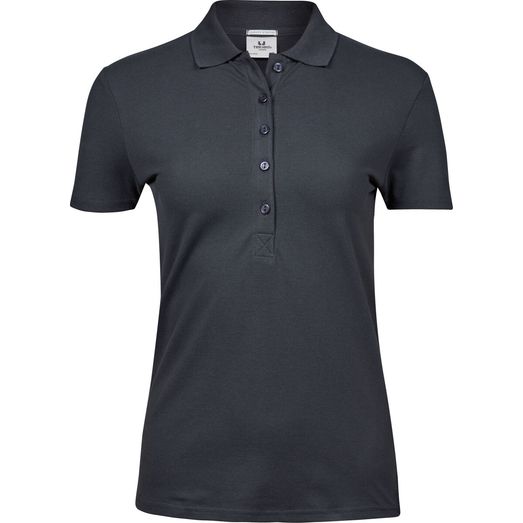 Tee Jays Ladies' Luxury Stretch Polo Dark Grey