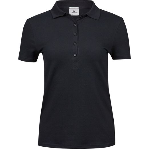Tee Jays Ladies' Luxury Stretch Polo Black