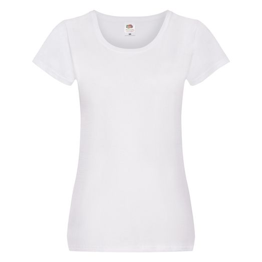 Fruit Of The Loom Ladies' Original T White