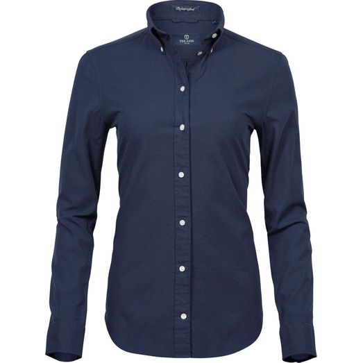 Tee Jays Ladies' Perfect Oxford Shirt Navy Blue