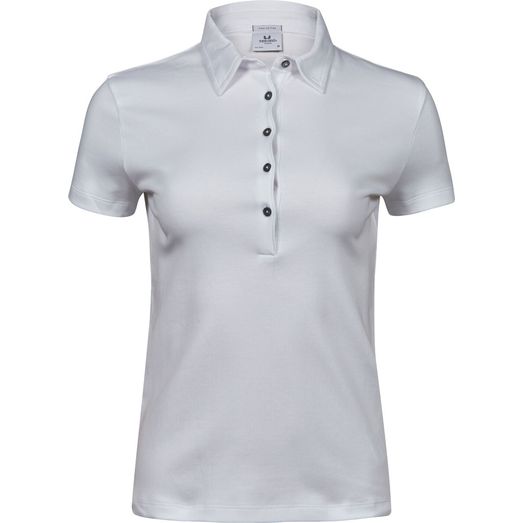 Tee Jays Ladies' Pima Cotton Polo White