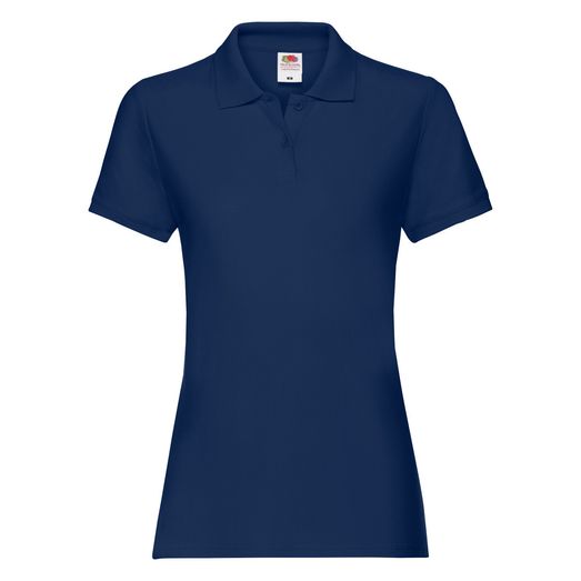 Fruit Of The Loom Ladies' Premium Polo Navy Blue