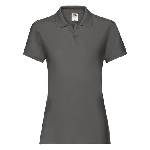 Fruit Of The Loom Ladies' Premium Polo Light Graphite
