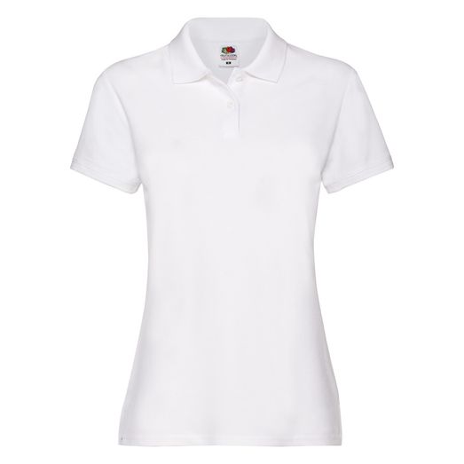 Fruit Of The Loom Ladies' Premium Polo White