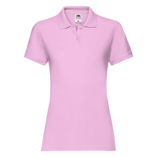 Fruit Of The Loom Ladies' Premium Polo Light Pink