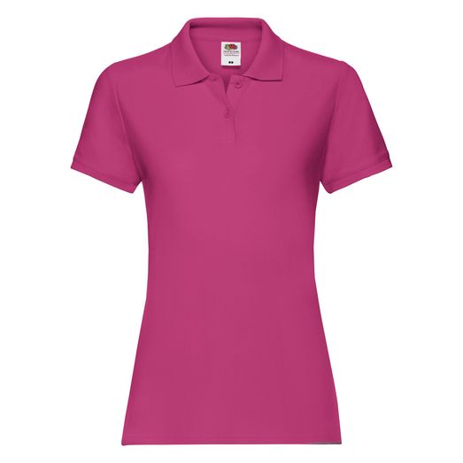 Fruit Of The Loom Ladies' Premium Polo Fuchsia