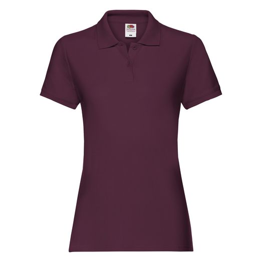 Fruit Of The Loom Ladies' Premium Polo Burgundy