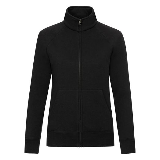 Fruit Of The Loom Ladies' Premium Sweat Jacket Black