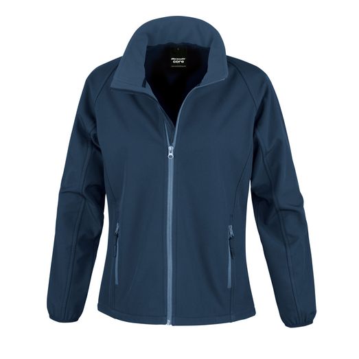 Result Core Ladies' Printable Softshell Jacket Navy/Navy