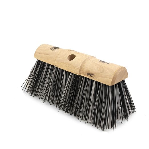 Hills 13" Black &amp; White Polyprop Yard Broom