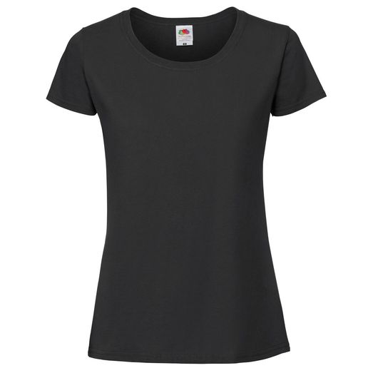 Fruit Of The Loom Ladies' Ring Spun Premium T-Shirt Black
