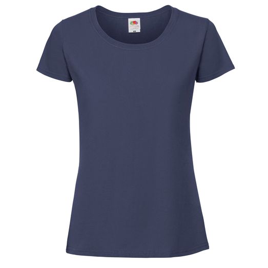 Fruit Of The Loom Ladies' Ring Spun Premium T-Shirt Navy Blue